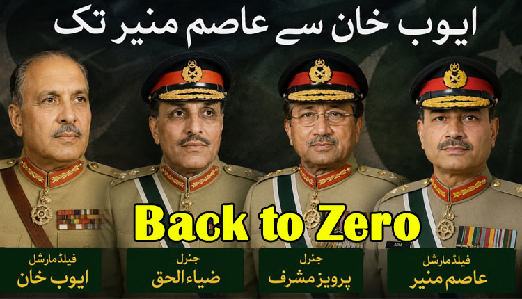 From Field Marshal Ayub Khan to Field Marshal Asim Munir : Back to Zero