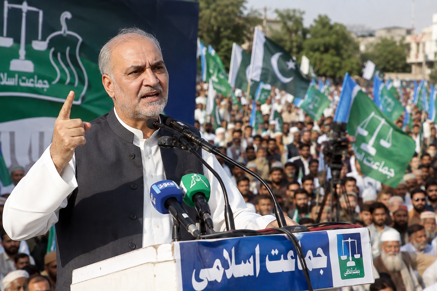 **Jamaat-e-Islami Holds Nationwide Protests Across Pakistan Against Fuel Levy and Rising Petroleum Prices**